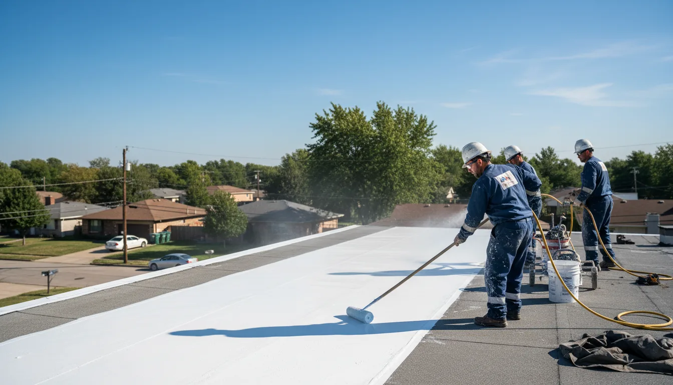 Commercial roof coating in Barrett, MN near me